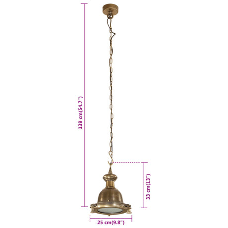 Hanglamp 25x25x139 cm aluminium - AllerleiShop