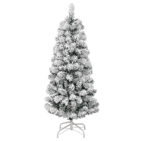 Kunstkerstboom met scharnieren en sneeuw 120 cm - AllerleiShop