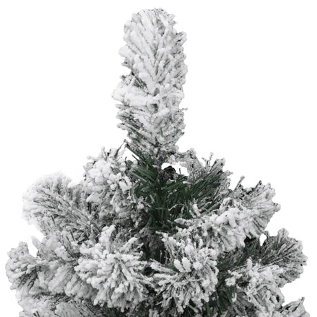 Kunstkerstboom met scharnieren en sneeuw 150 cm - AllerleiShop