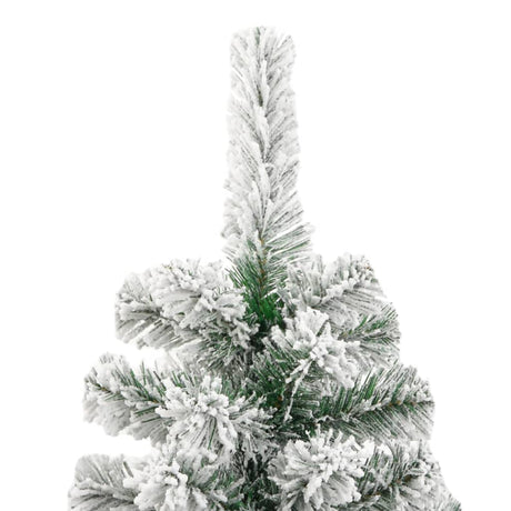 Kunstkerstboom met scharnieren en sneeuw 180 cm - AllerleiShop