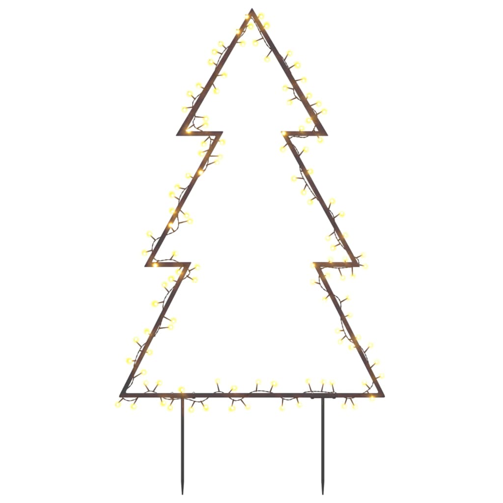 Kerstverlichting kerstboom met grondpinnen 115 LED's 90 cm - AllerleiShop