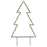 Kerstverlichting kerstboom met grondpinnen 115 LED's 90 cm - AllerleiShop