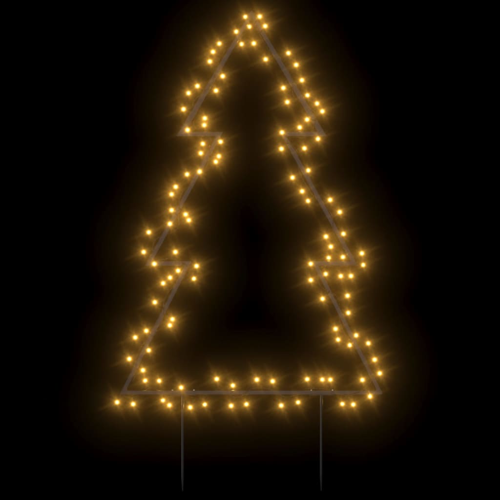 Kerstverlichting kerstboom met grondpinnen 115 LED's 90 cm - AllerleiShop