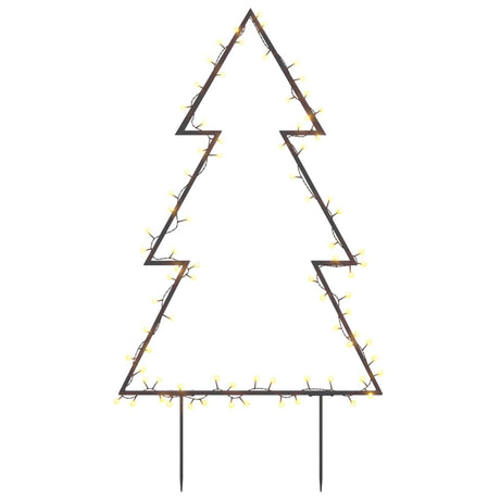 Kerstverlichting kerstboom met grondpinnen 80 LED's 60 cm - AllerleiShop