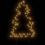 Kerstverlichting kerstboom met grondpinnen 80 LED's 60 cm - AllerleiShop