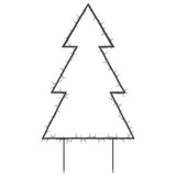 Kerstverlichting kerstboom met grondpinnen 80 LED's 60 cm - AllerleiShop