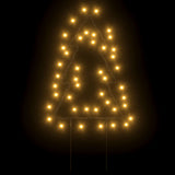 Kerstverlichting kerstboom 3 st met grondpinnen 50 LED's 30 cm - AllerleiShop