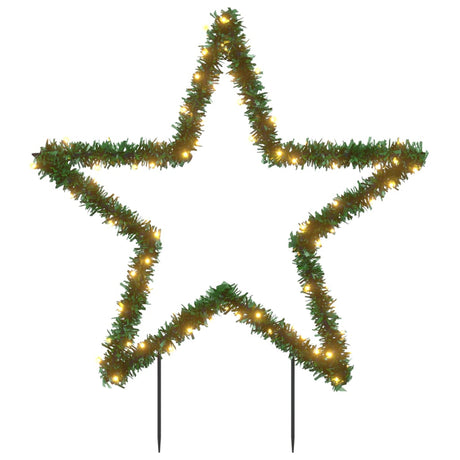 Kerstverlichting ster met grondpinnen 80 LED's 60 cm - AllerleiShop