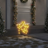 Kerstverlichting ster 3 st met grondpinnen 50 LED's 29 cm - AllerleiShop