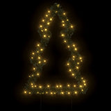 Kerstverlichting kerstboom met grondpinnen 80 LED's 60 cm - AllerleiShop