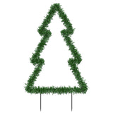 Kerstverlichting kerstboom met grondpinnen 80 LED's 60 cm - AllerleiShop