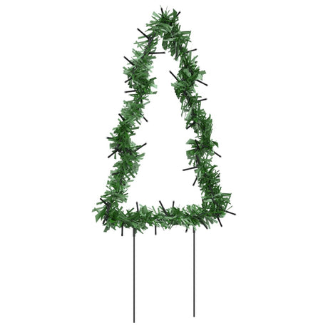 Kerstverlichting kerstboom 3 st met grondpinnen 50 LED's 30 cm - AllerleiShop