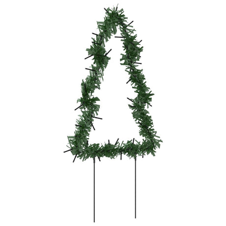 Kerstverlichting kerstboom 3 st met grondpinnen 50 LED's 30 cm - AllerleiShop