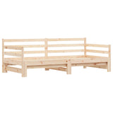Slaapbank met onderschuifbed 90x190 cm massief grenenhout