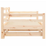 Slaapbank met onderschuifbed 90x190 cm massief grenenhout