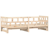 Slaapbank met onderschuifbed 80x200 cm massief grenenhout