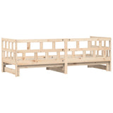 Slaapbank met onderschuifbed 90x190 cm massief grenenhout