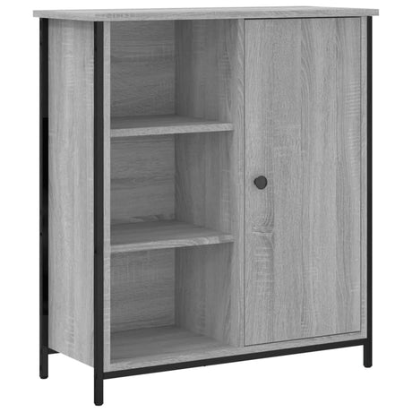 Dressoir 70x30x80 cm bewerkt hout grijs sonoma