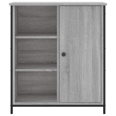 Dressoir 70x30x80 cm bewerkt hout grijs sonoma