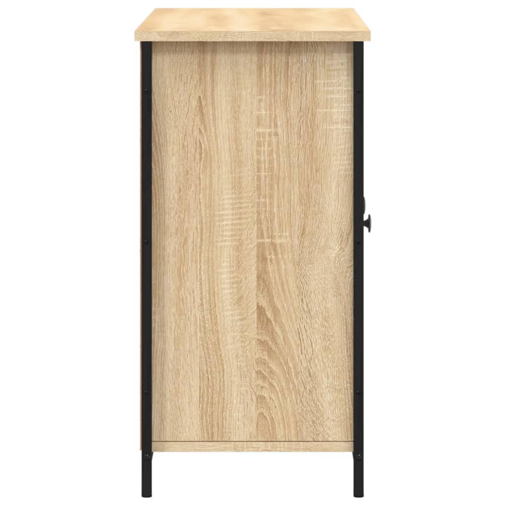 Dressoir 100x35x70 cm bewerkt hout sonoma eikenkleurig