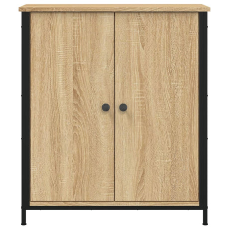 Dressoir 70x30x80 cm bewerkt hout sonoma eikenkleurig