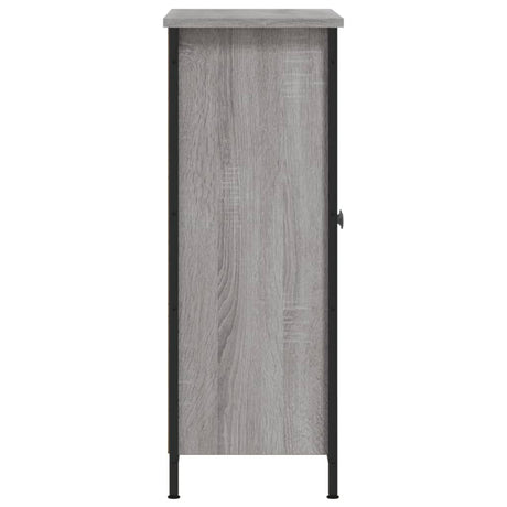 Dressoir 70x30x80 cm bewerkt hout grijs sonoma