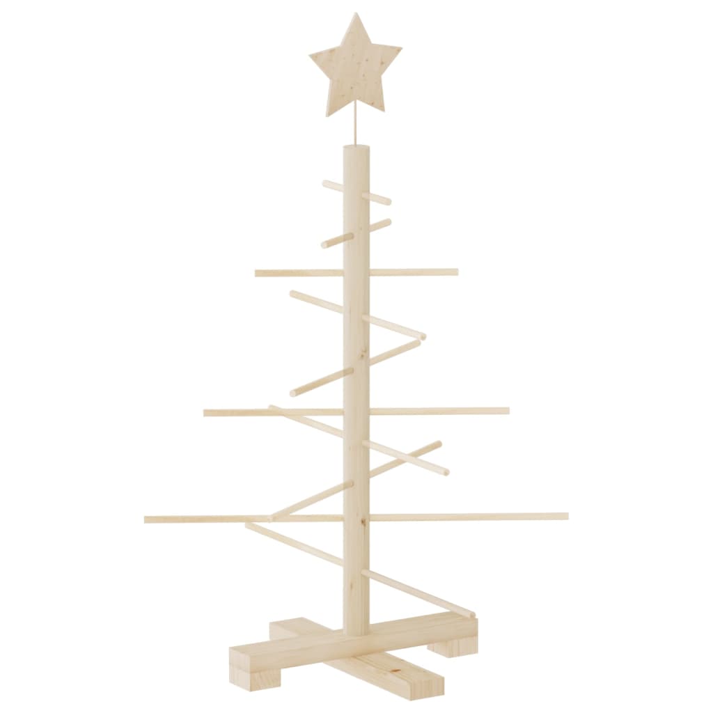 Kerstdecoratie kerstboom 75 cm massief grenenhout - AllerleiShop