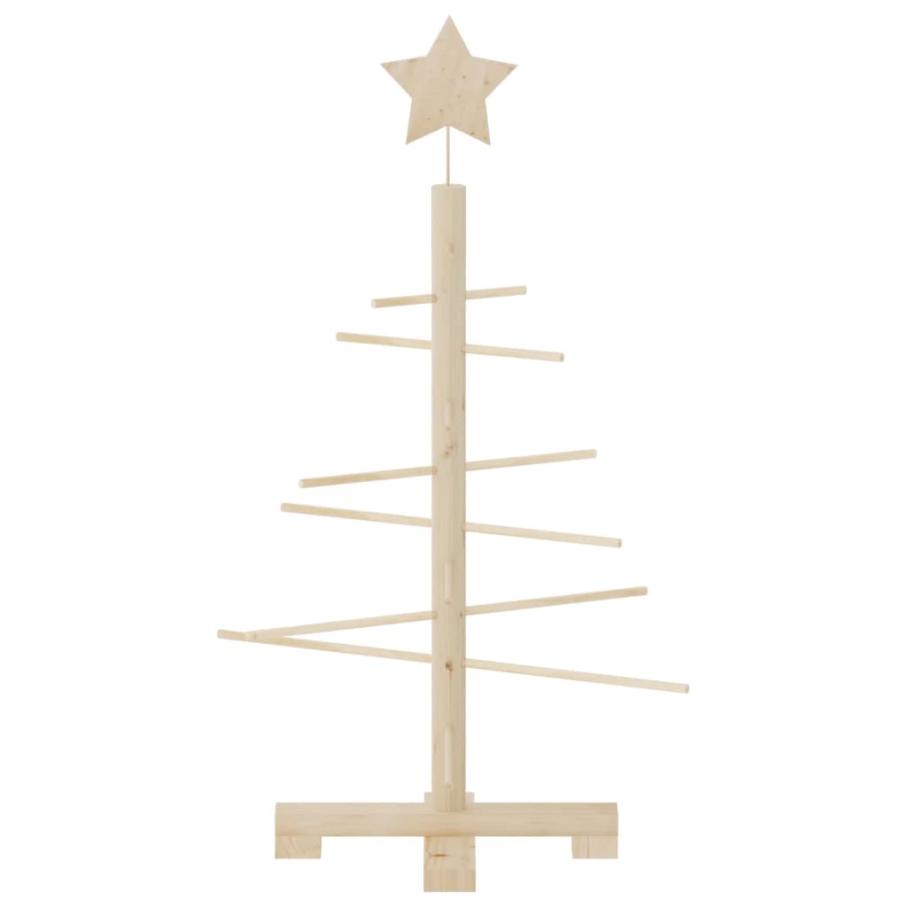 Kerstdecoratie kerstboom 75 cm massief grenenhout - AllerleiShop