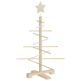 Kerstdecoratie kerstboom 75 cm massief grenenhout - AllerleiShop