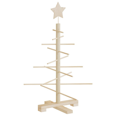 Kerstdecoratie kerstboom 75 cm massief grenenhout - AllerleiShop