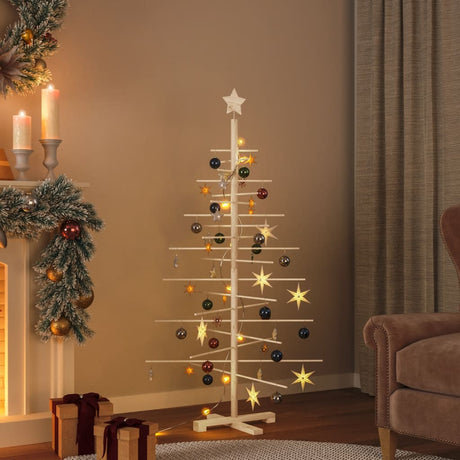 Kerstdecoratie kerstboom 150 cm massief grenenhout - AllerleiShop