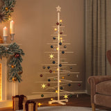 Kerstdecoratie kerstboom 180 cm massief grenenhout - AllerleiShop