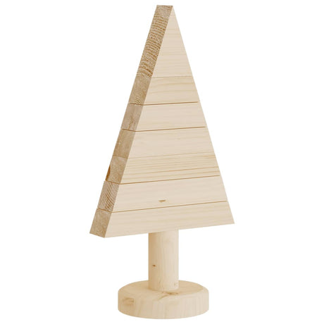 Kerstdecoraties kerstboom 2 st 30 cm massief grenenhout - AllerleiShop