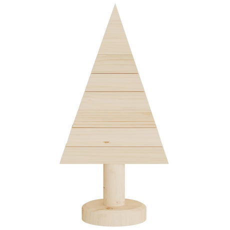 Kerstdecoraties kerstboom 2 st 30 cm massief grenenhout - AllerleiShop