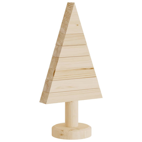 Kerstdecoraties kerstboom 2 st 30 cm massief grenenhout - AllerleiShop