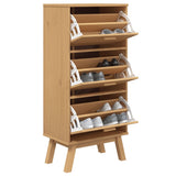 Schoenenkast OLDEN 55x35x120 cm grenenhout bruin - AllerleiShop