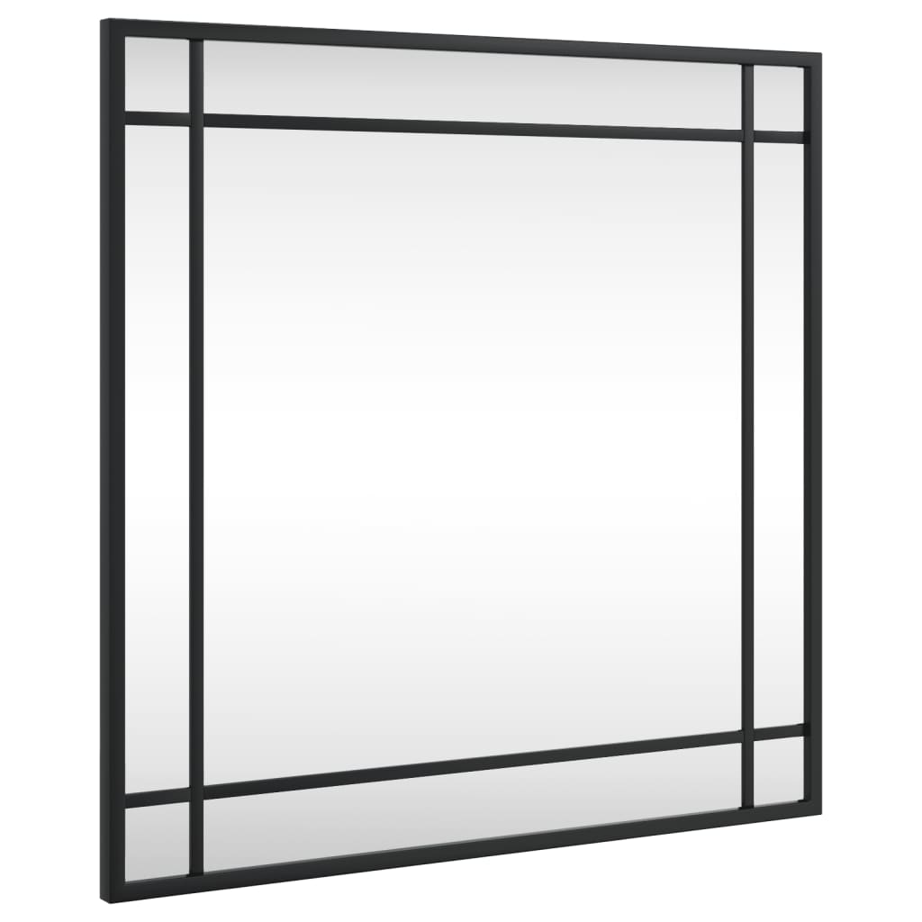 Wandspiegel vierkant 50x50 cm ijzer zwart - AllerleiShop