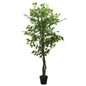 Kunstplant ficus 378 bladeren 80 cm groen - AllerleiShop