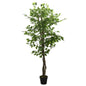 Kunstplant ficus 630 bladeren 120 cm groen - AllerleiShop