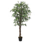 Kunstplant esdoornboom 504 bladeren 150 cm groen - AllerleiShop