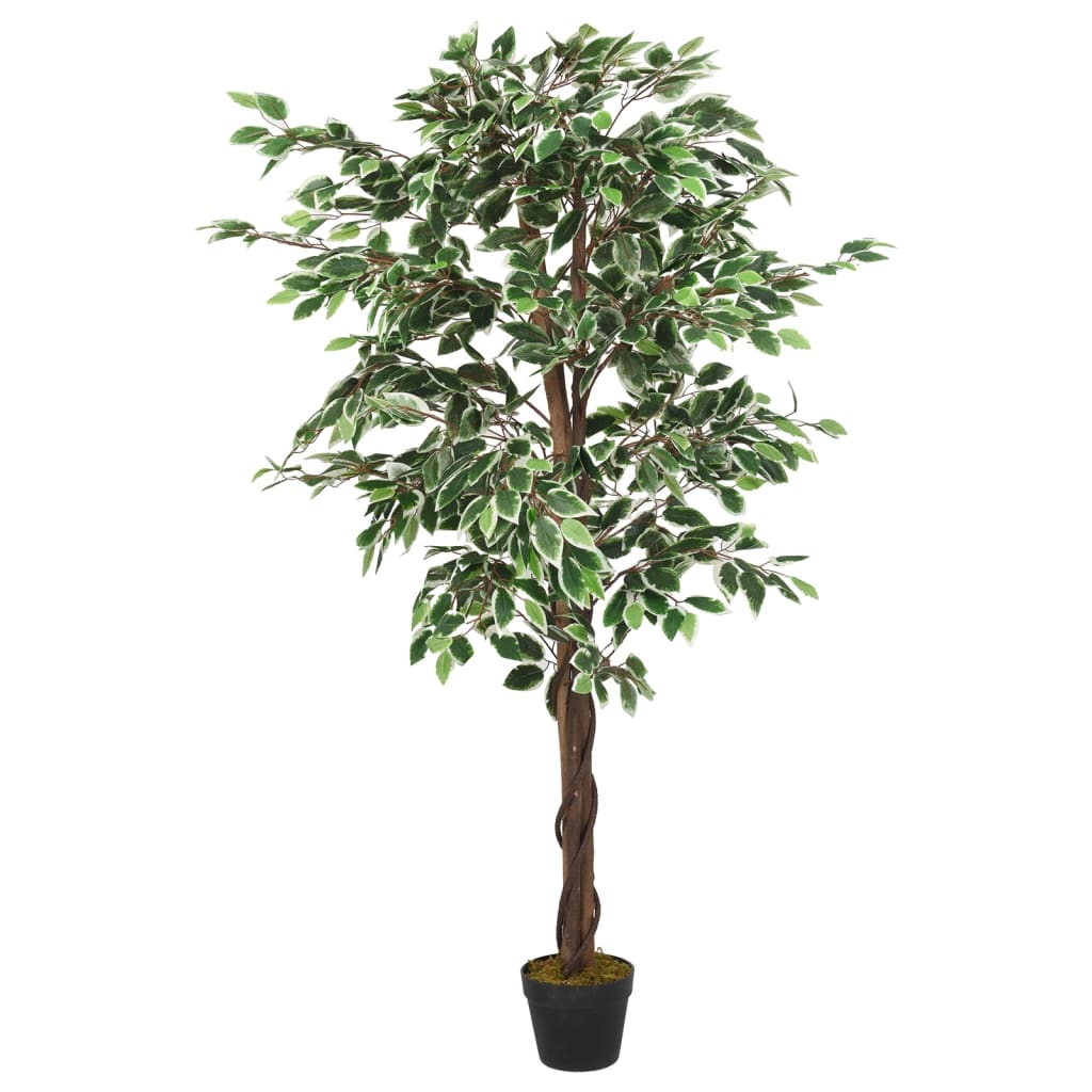 Kunstplant ficus 630 bladeren 120 cm groen - AllerleiShop