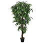 Kunstplant mangoboom 300 bladeren 80 cm groen - AllerleiShop