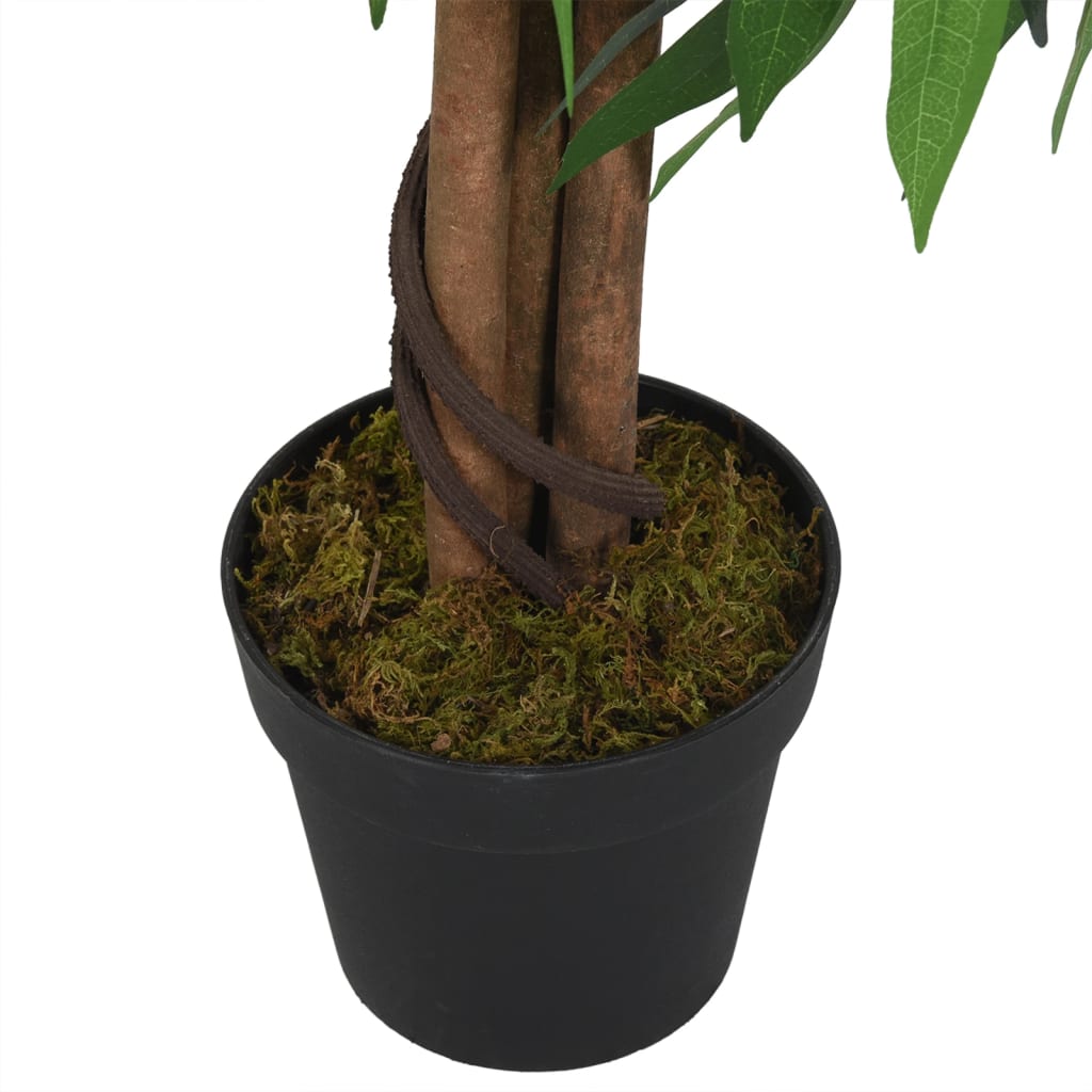 Kunstplant mangoboom 300 bladeren 80 cm groen - AllerleiShop