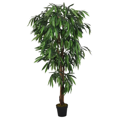 Kunstplant mangoboom 450 bladeren 120 cm groen - AllerleiShop