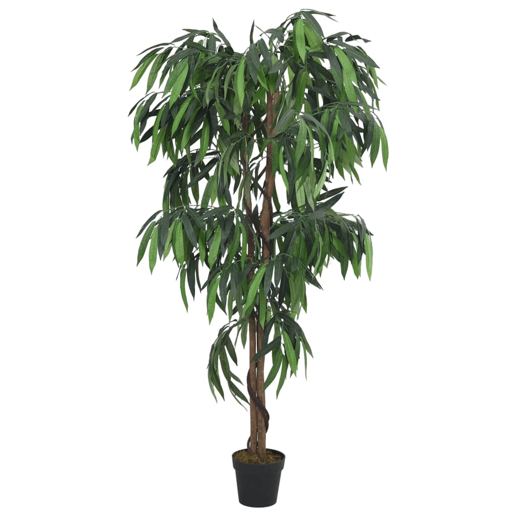 Kunstplant mangoboom 900 bladeren 180 cm groen - AllerleiShop