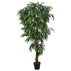 Kunstplant mangoboom 1050 bladeren 200 cm groen