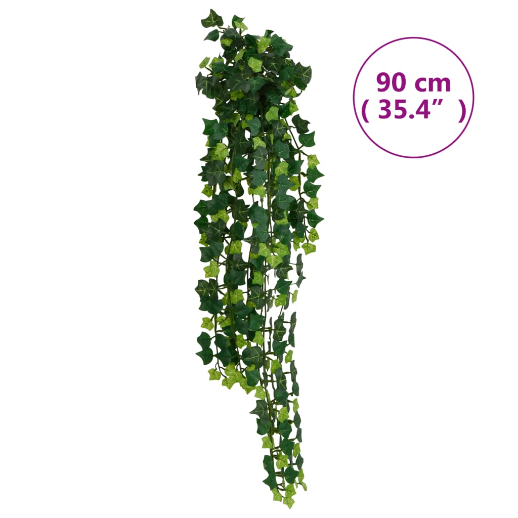 Kunsthangplanten 12 st 339 bladeren 90 cm groen - AllerleiShop