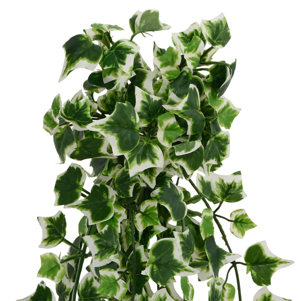 Kunsthangplanten 12 st 339 bladeren 90 cm groen en wit - AllerleiShop