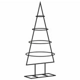 Kerstdecoratie kerstboom 60 cm metaal zwart - AllerleiShop