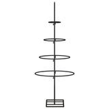 Kerstdecoratie kerstboom 60 cm metaal zwart - AllerleiShop